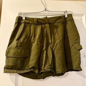 Olive Green Women's Cargo Shorts size 10